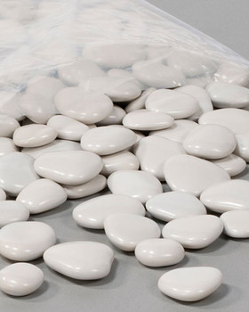 White Faux Landscaping Stones for Decorative Containers