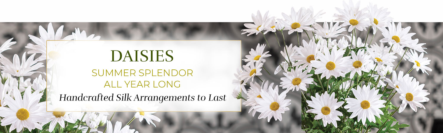 Silk Flower Handcrafted Daisy Arrangements