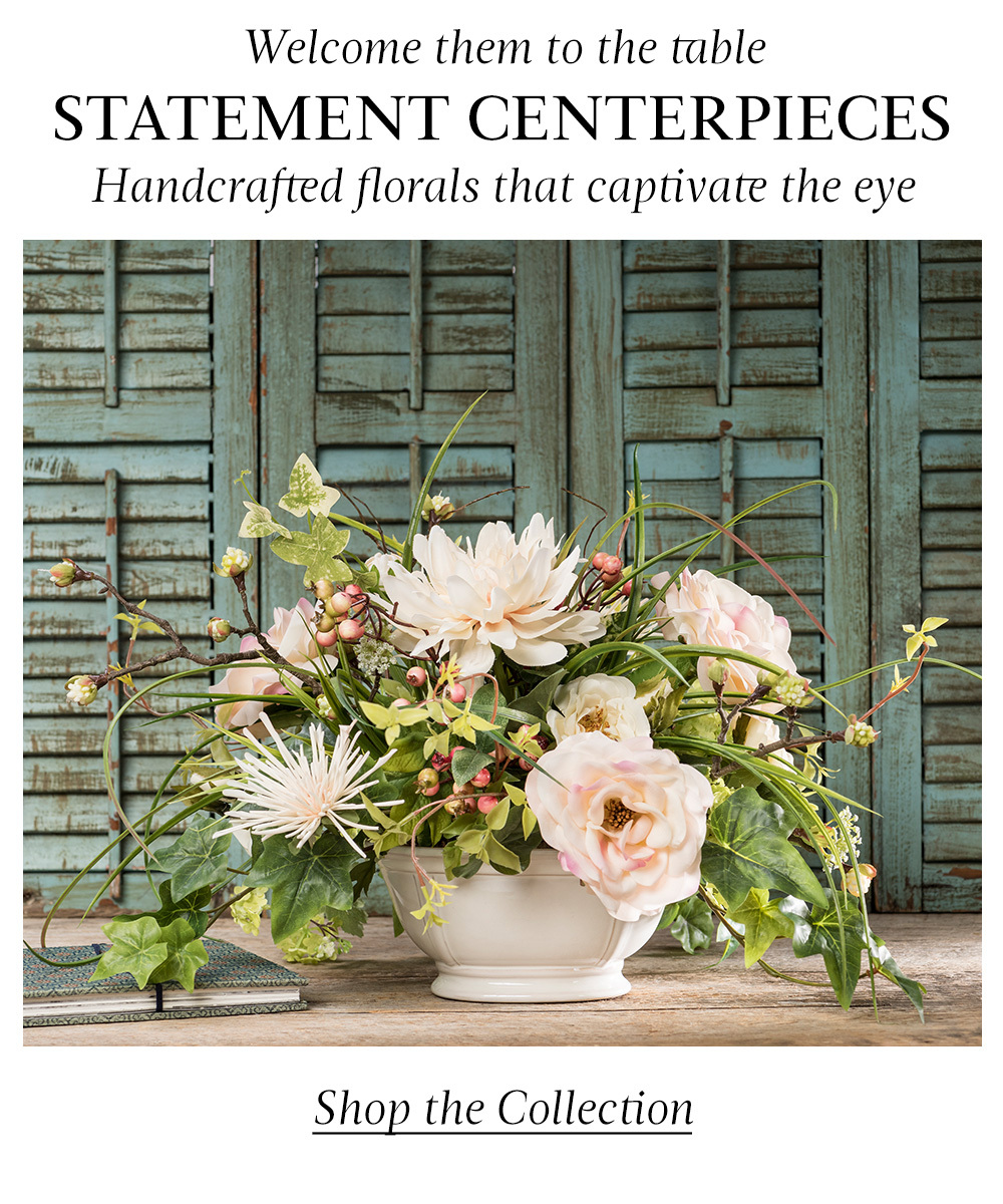 Silk Flower Centerpieces By Petals: Welcome them to the table with handcrafted flowers. 