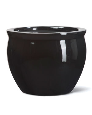 Fiberglass Fish Bowl - 17"W x 14"H - Black