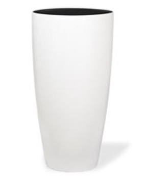 Tall Uptown Decorative Container 13"W x 23"H Satin White