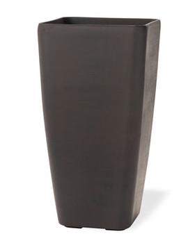 Tall Cubico Decorative Container - 12"W x 23"H Havana Brown