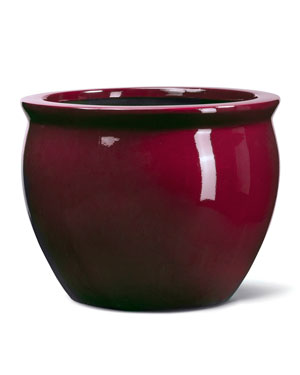 Fiberglass Fish Bowl - 15"W x 13"H - Burgundy