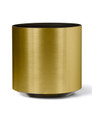 Cylinder Container - 14" W x  14" H - Brushed Gold