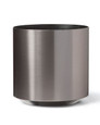 Cylinder Container - 14" W x  14" H - Graphite