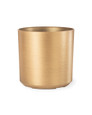 14" Spun Metallic Tree & Plant Container - Gold