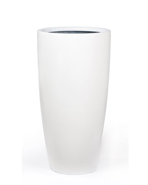 Fiberglass Tall Uptown - 12"W x 24"H - Satin White