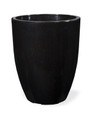 Fiberglass Garden Glaze Container -14" W x 17"H - Black
