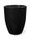 Fiberglass Garden Glaze Container -14" W x 17"H - Black