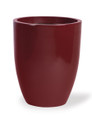 Fiberglass Garden Glaze Container - 14" W x 17"H - Oxblood, by Petals.