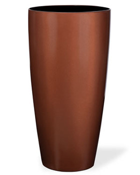 Tall Uptown Decorative Container - 9"W x 16"H Burnt Copper