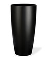 Tall Uptown Decorative Container - 9"W x 16"H Satin Black