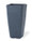 Tall Cubico<br>Decorative Container - 9"W x 16"H - Granite Gray