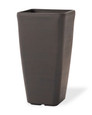Tall Cubico<br>Decorative Container - 9"W x 16"H - Havana Brown