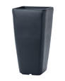 Tall Cubico<br>Decorative Container - 9"W x 16"H - Matte Black
