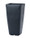 Tall Cubico<br>Decorative Container - 9"W x 16"H - Matte Black