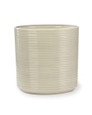 Newport Decorative Container 14"W x 14"H - Gloss Oyster
