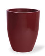 Fiberglass Garden Glaze Container - 11"W x 13.75"H - Oxblood, by Petals.