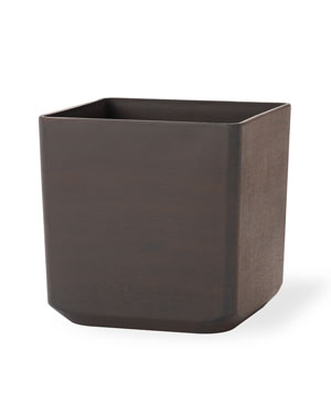 Cubico<br>Decorative Container - 11"W x 11"H - Havana Brown