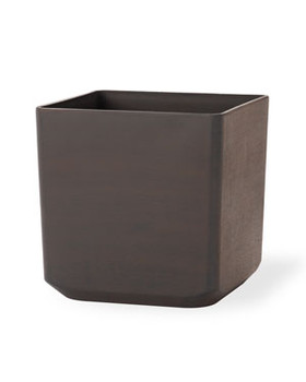 Cubico<br>Decorative Container - 11"W x 11"H - Havana Brown
