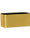 File top - 14"L x 6.25"H x 7"W - Brushed Gold