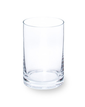 6" Hand-Blown Glass Cylinder Vase