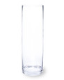 16" Hand-Blown Glass Cylinder Vase