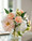 Peaches & Cream Silk Flower Arrangement