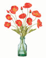 California Poppies Silk Flower Arrangement from Petals.