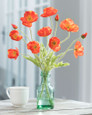 California Poppies Silk Flower Arrangement from Petals.