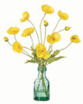 California Poppies Silk Flower Arrangement from Petals.