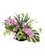 Orchid Centerpiece Faux Flower Arrangement