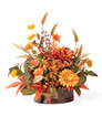 Mums, Cosmos & Daisies Silk Flower Autumn Centerpiece