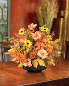 Warm Days of Fall Silk Flower Centerpiece