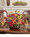 Scabiosa, Rose & Rudbeckia Faux Flower Centerpiece, by Petals.