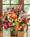 Lily, Ranunculus & Berries Faux Flower Centerpiece, by Petals.