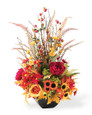 Autumn Garden Silk Flower Centerpiece