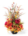 Autumn Garden Silk Flower Centerpiece