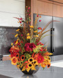 Autumn Garden Silk Flower Centerpiece