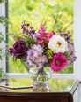 Gerbera, Hydrangea & Rose Silk Flower Arrangement in Mixed Pastel.