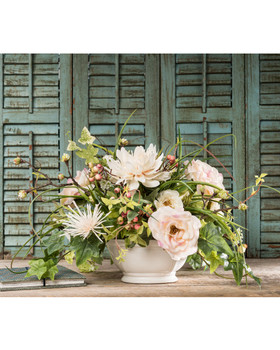 Rose & Berry<br>Silk Flower Centerpiece