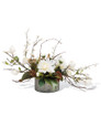 Magnolia & Dahlia Silk Flower Centerpiece 