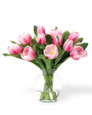 Pink Garden Tulip Faux Flower Bouquet
