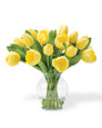 Yellow Garden Tulip Faux Flower Bouquet
