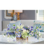 Cosmos & Hydrangea Silk Flower Centerpiece by Petals.