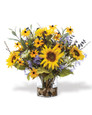 Sunflower Synergy Faux Flower Arrangement, by Petals.
