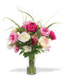 Peony Garden Faux Flower Arrangement in Mixed Colors.