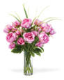 Peony Garden Faux Flower Arrangement in Pink.