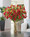 Lavish Rambling Roses Silk Flower Arrangement in Red, by Petals.