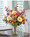 Roses, Delphiniums & Cosmos Silk Flower Arrangement